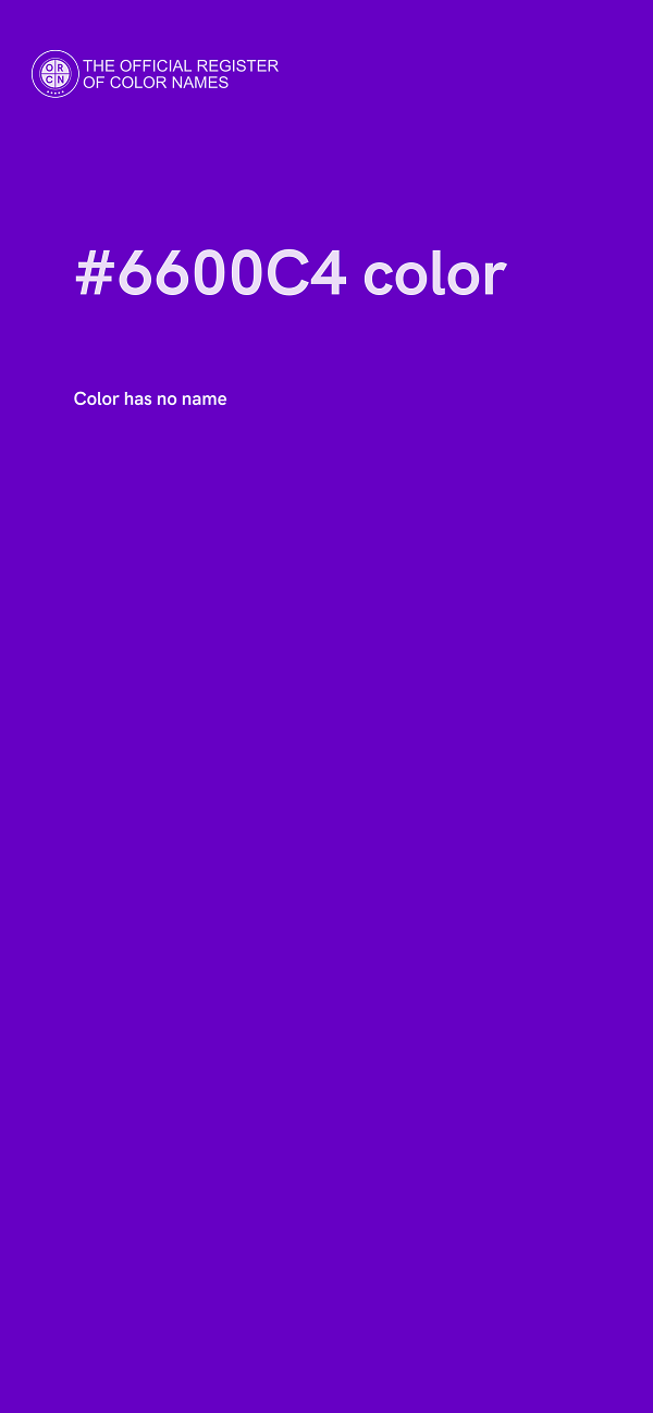 #6600C4 color image