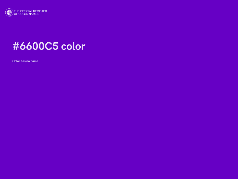 #6600C5 color image