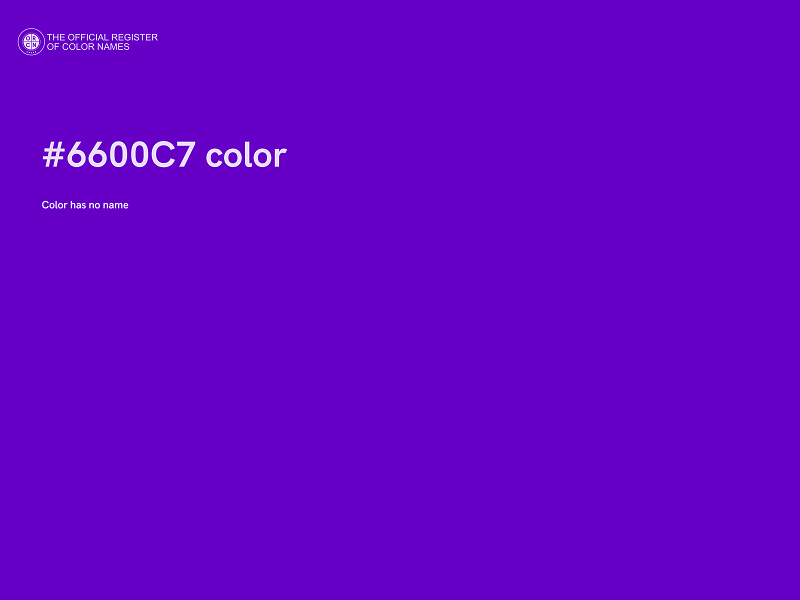 #6600C7 color image