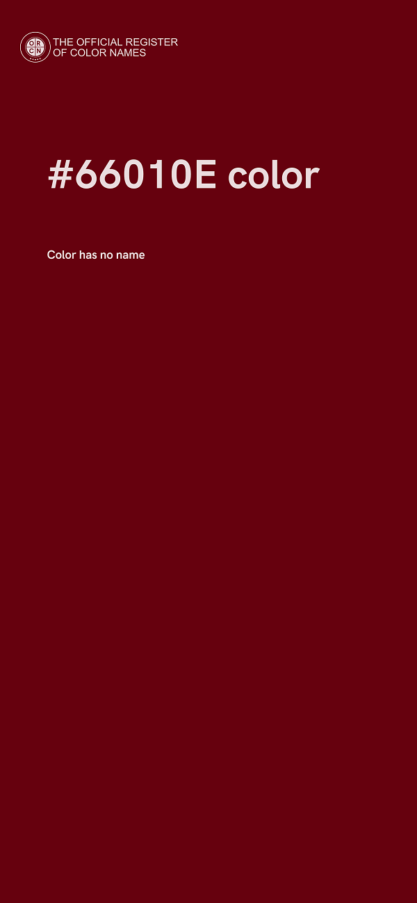 #66010E color image