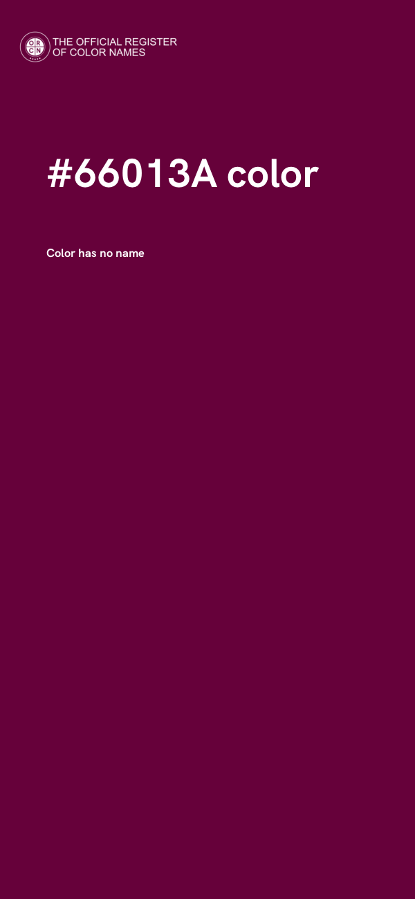#66013A color image