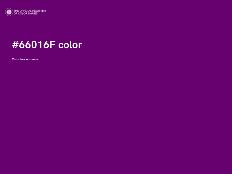 #66016F color image