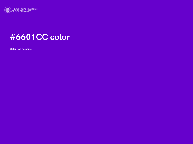 #6601CC color image