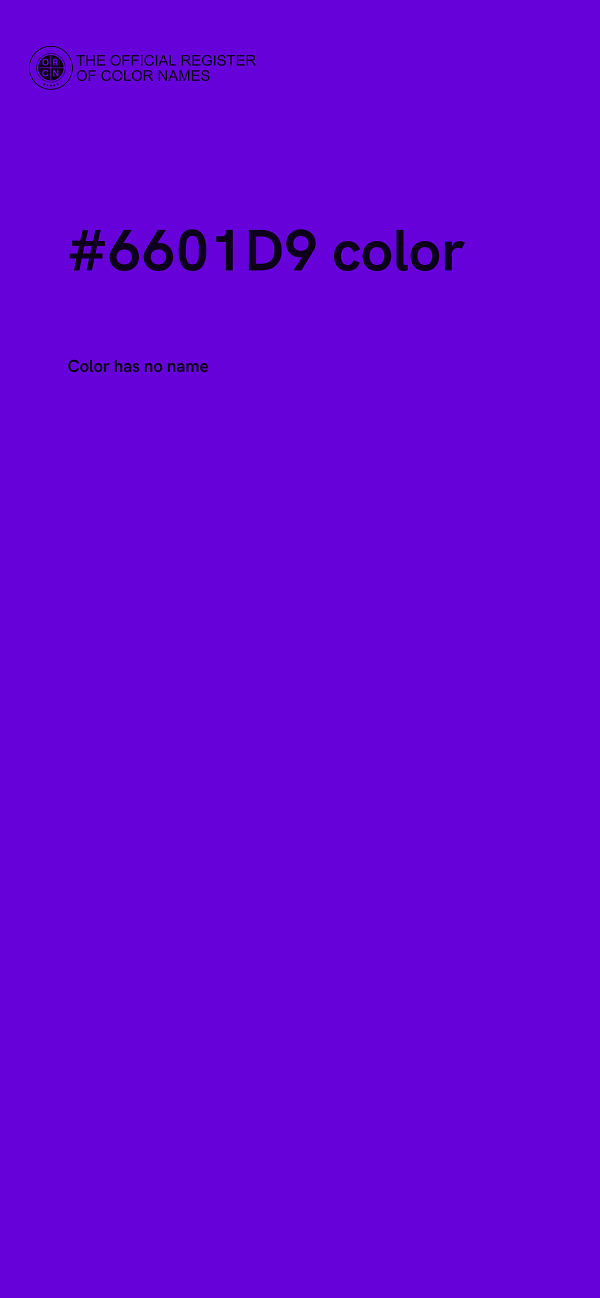 #6601D9 color image