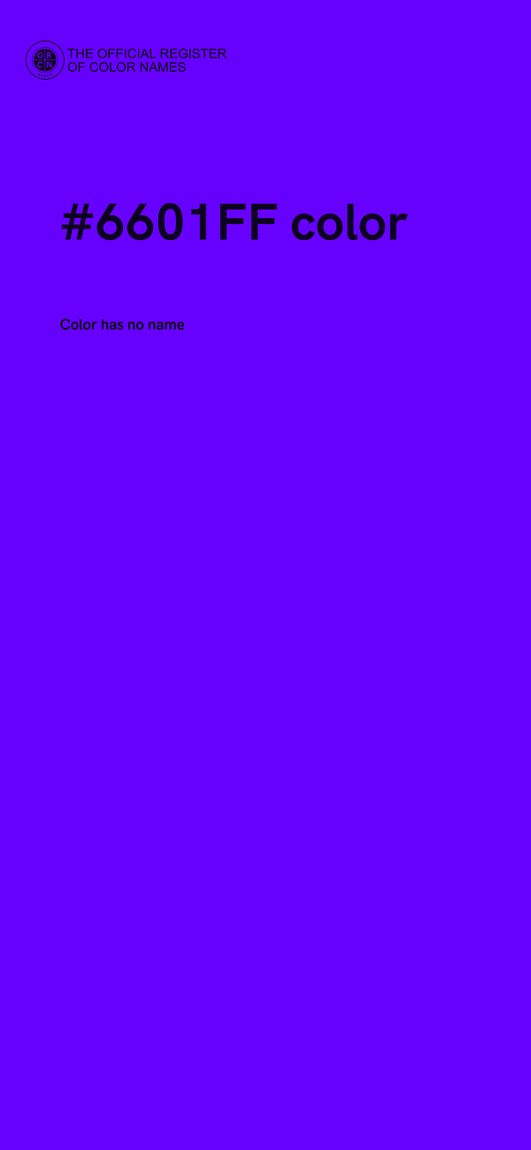 #6601FF color image