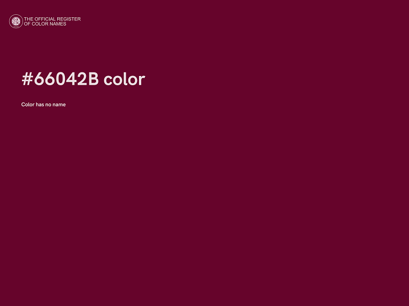 #66042B color image