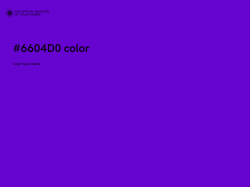#6604D0 color image