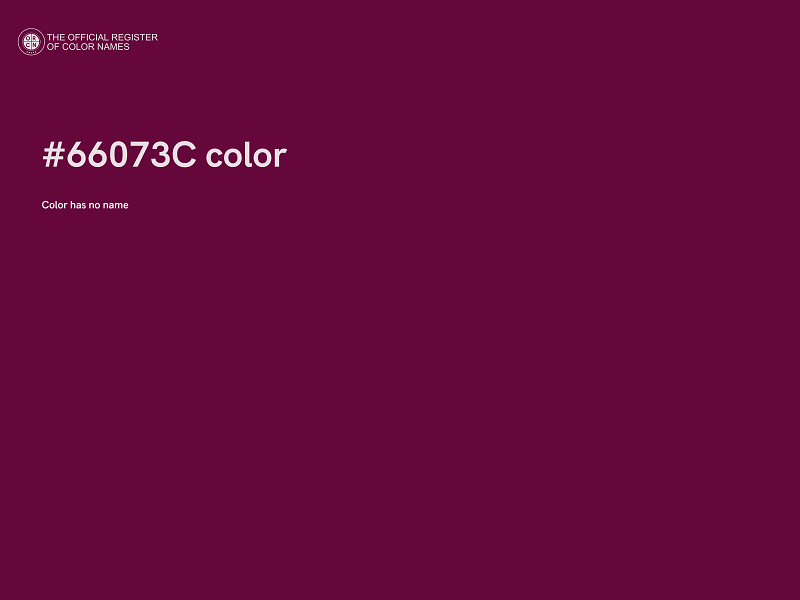 #66073C color image