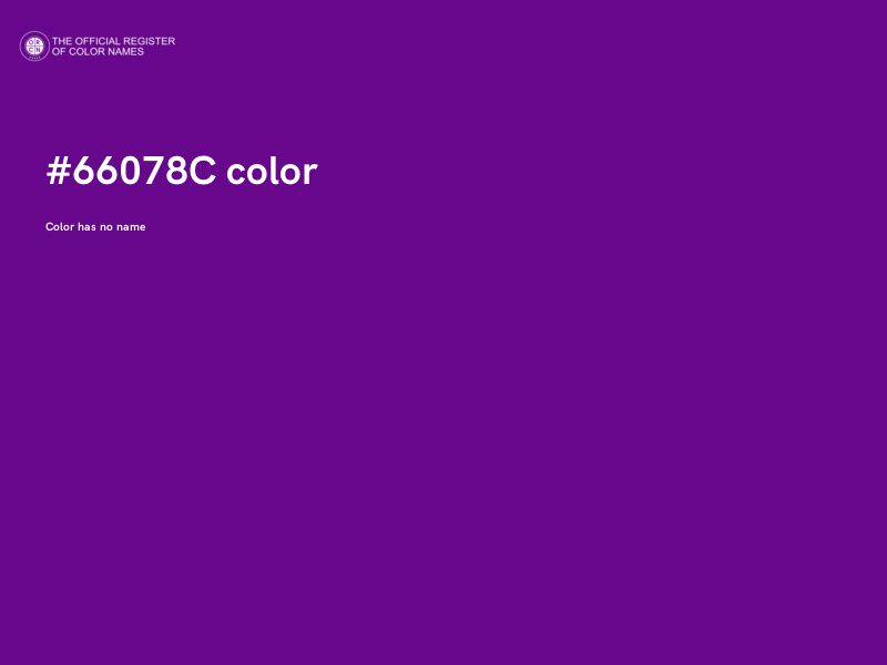 #66078C color image