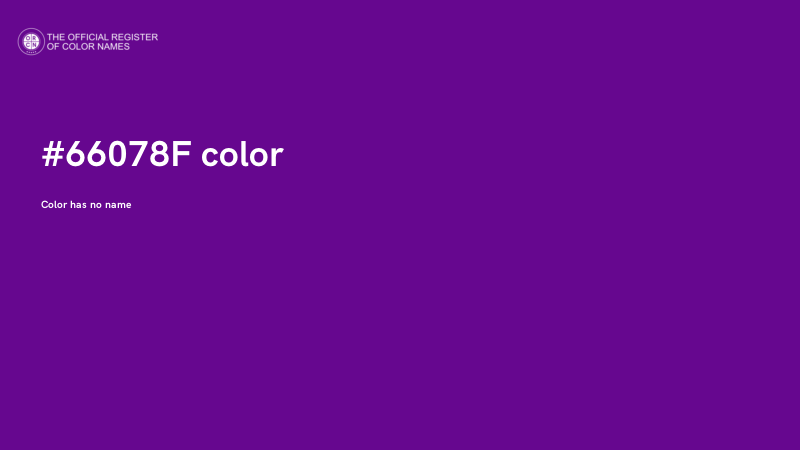 #66078F color image