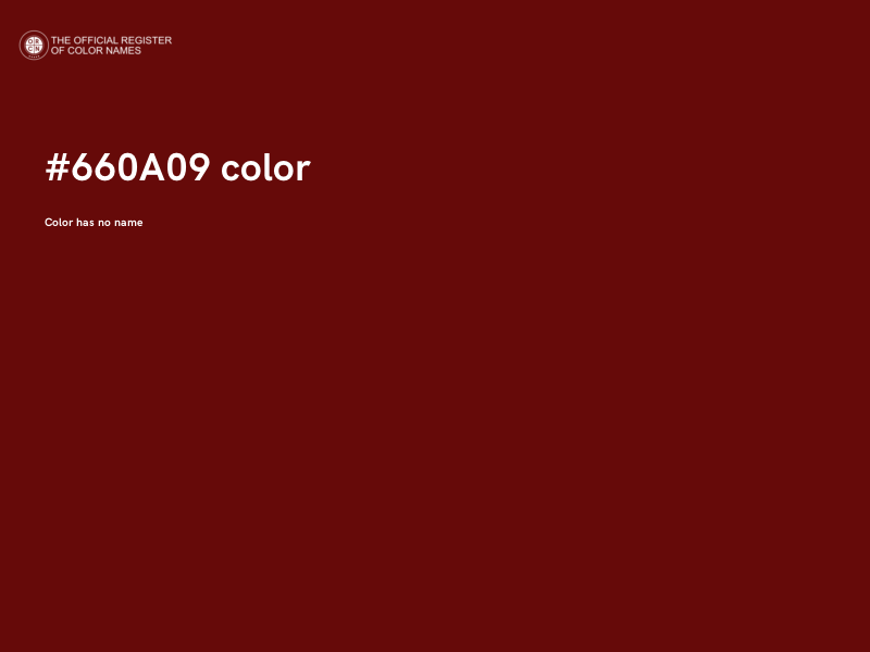 #660A09 color image