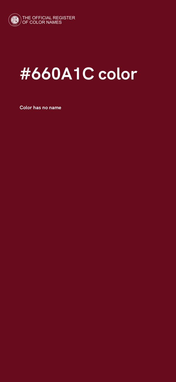 #660A1C color image
