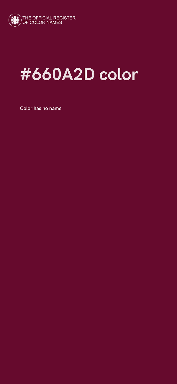 #660A2D color image