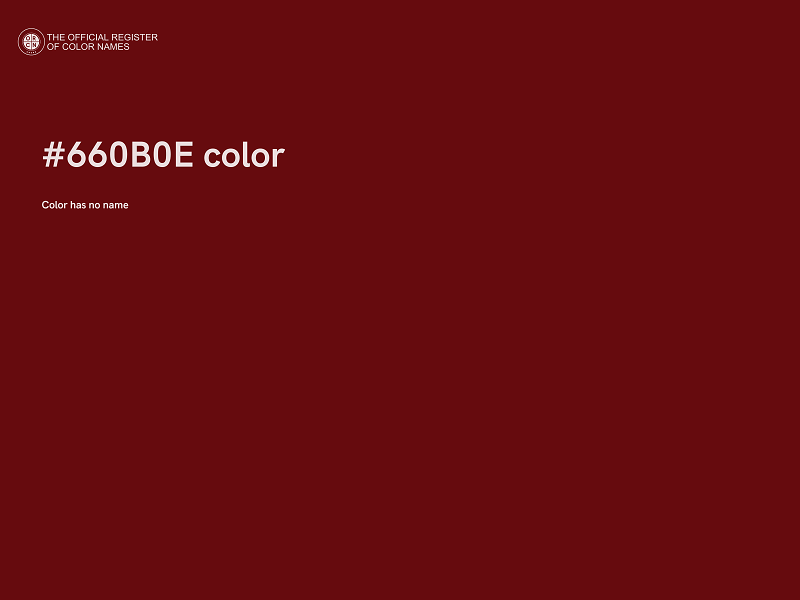 #660B0E color image