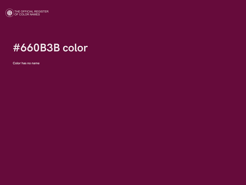 #660B3B color image