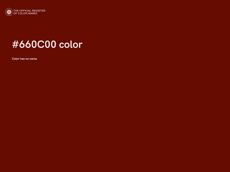 #660C00 color image
