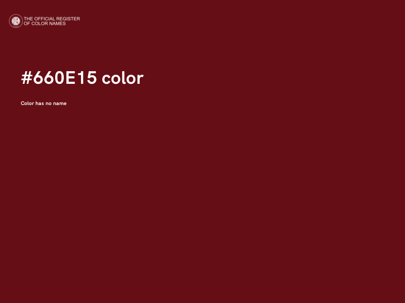 #660E15 color image