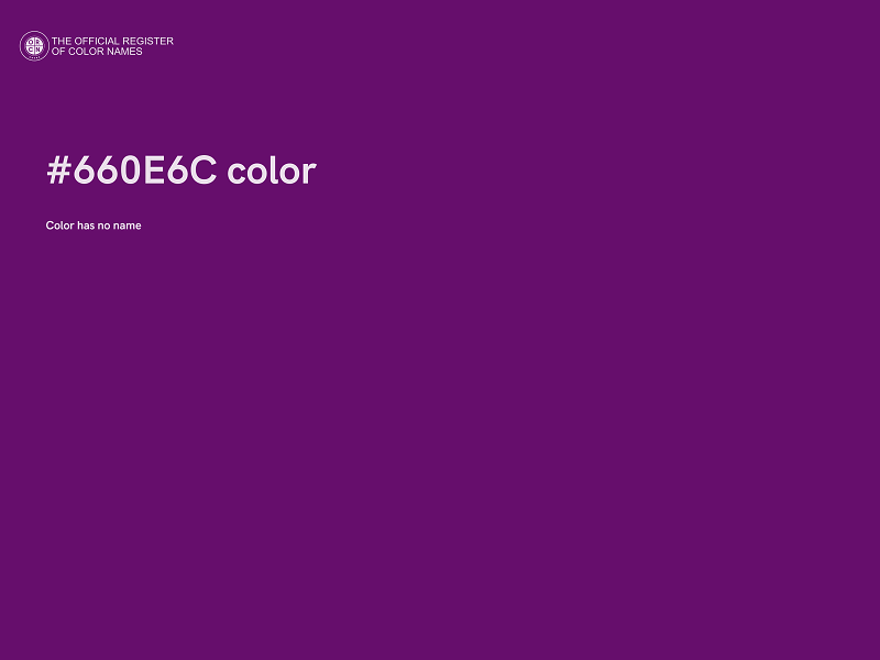 #660E6C color image