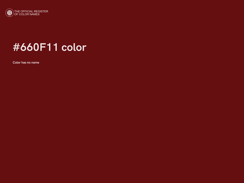 #660F11 color image