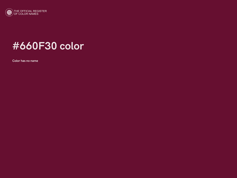 #660F30 color image