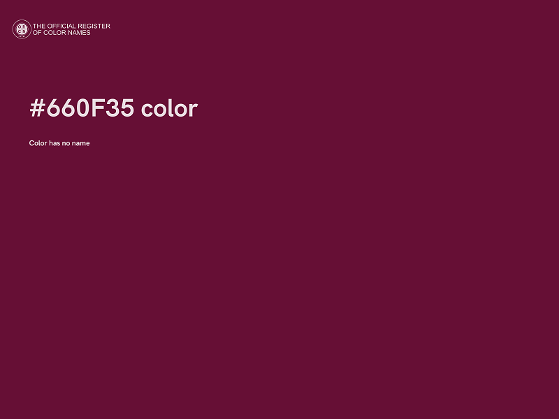 #660F35 color image