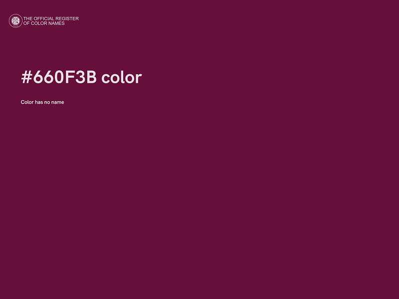 #660F3B color image