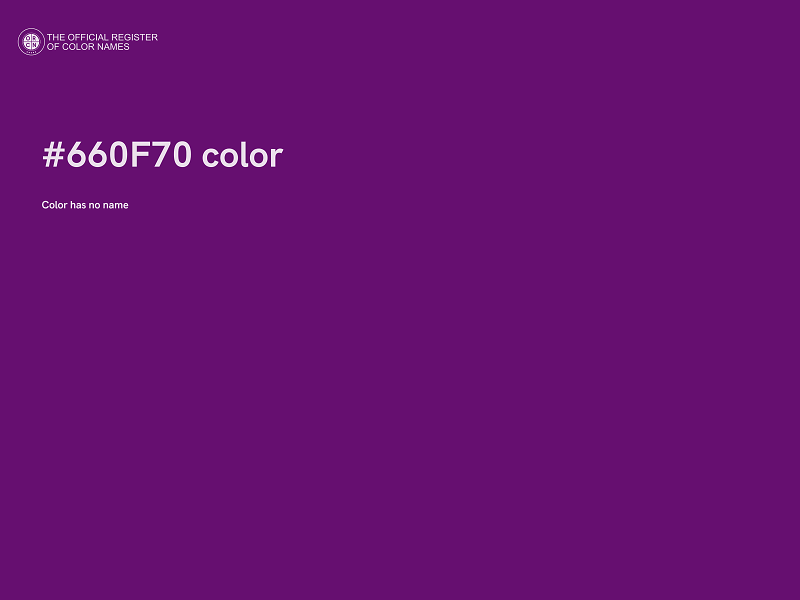 #660F70 color image