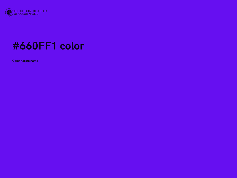 #660FF1 color image