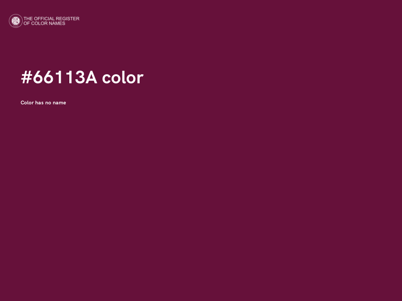 #66113A color image