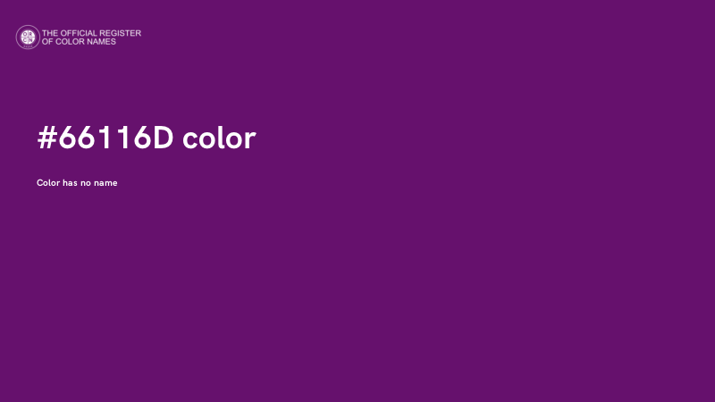 #66116D color image