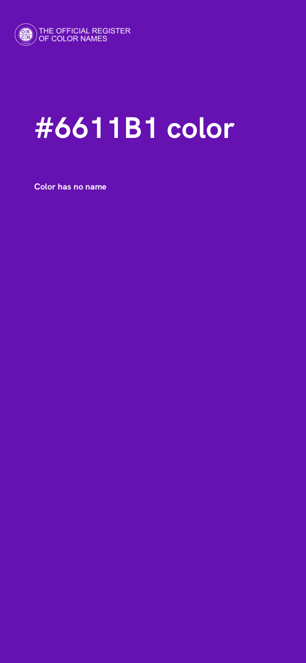 #6611B1 color image