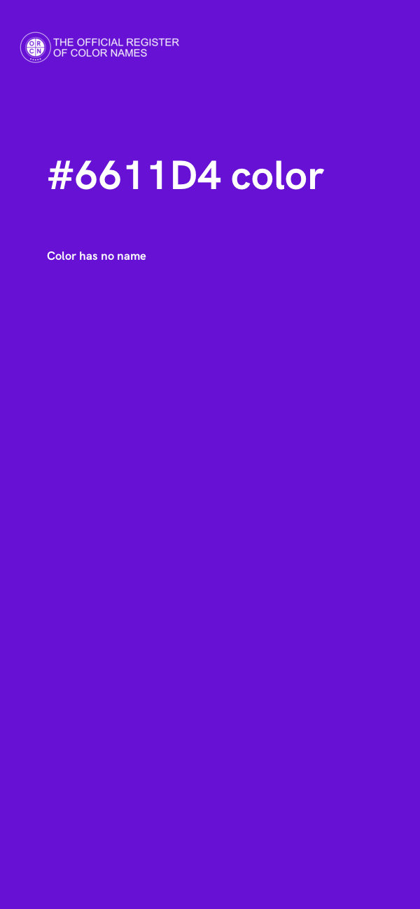 #6611D4 color image