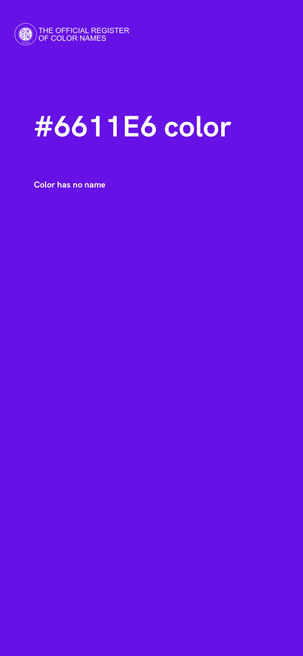 #6611E6 color image