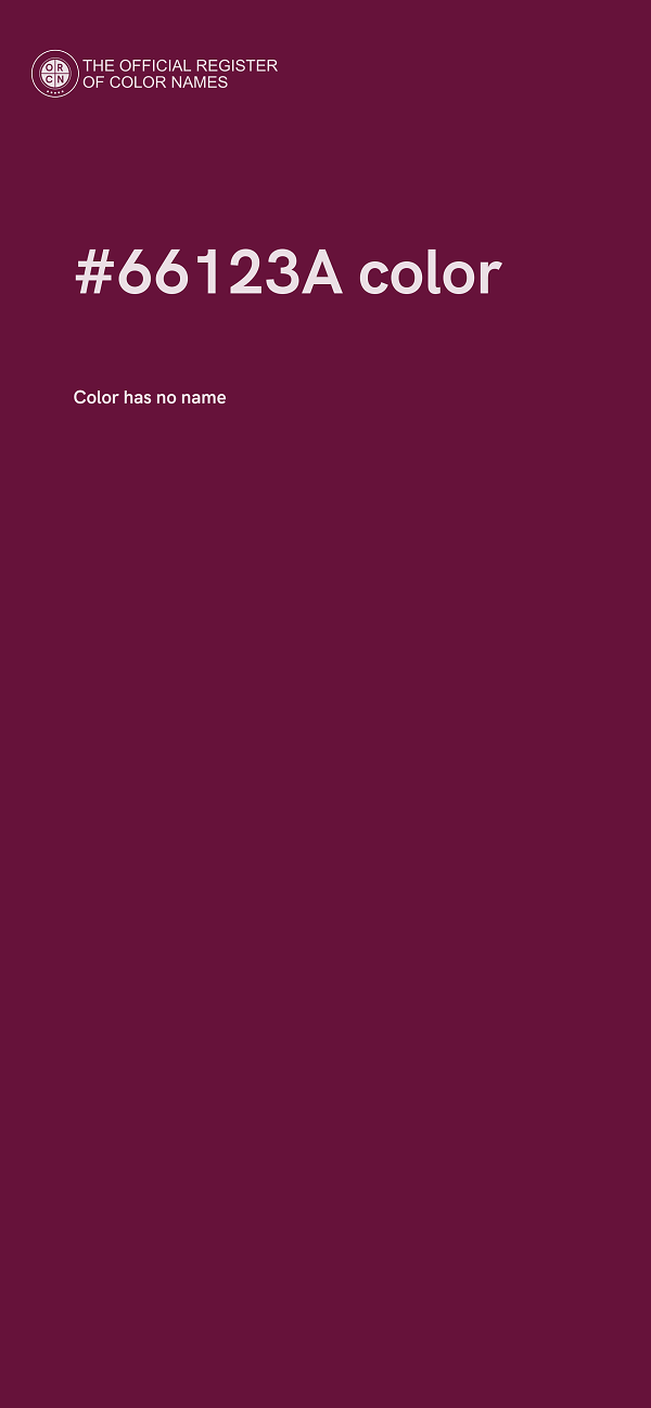 #66123A color image