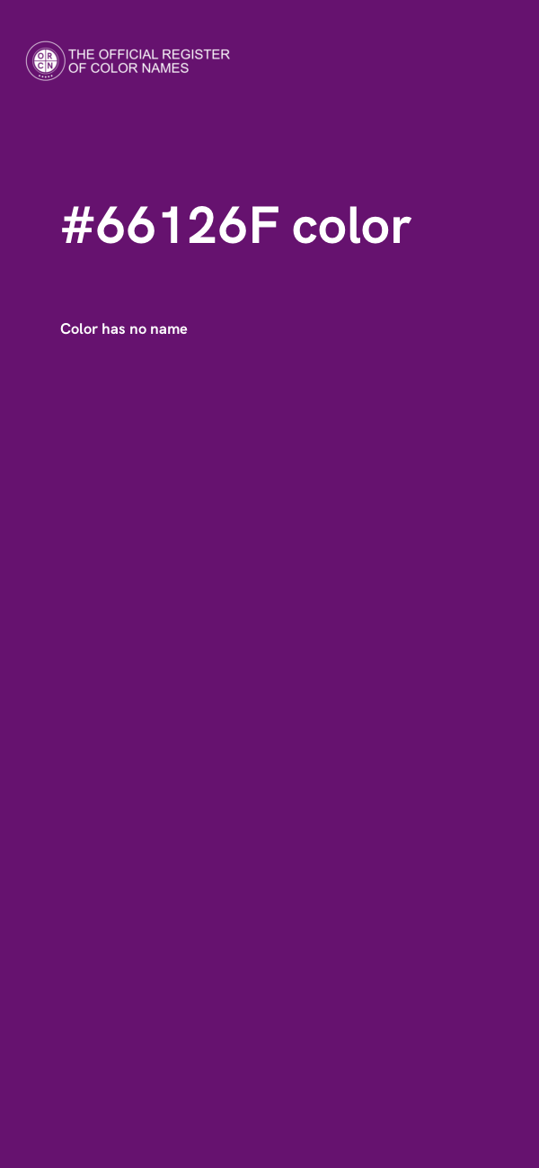 #66126F color image