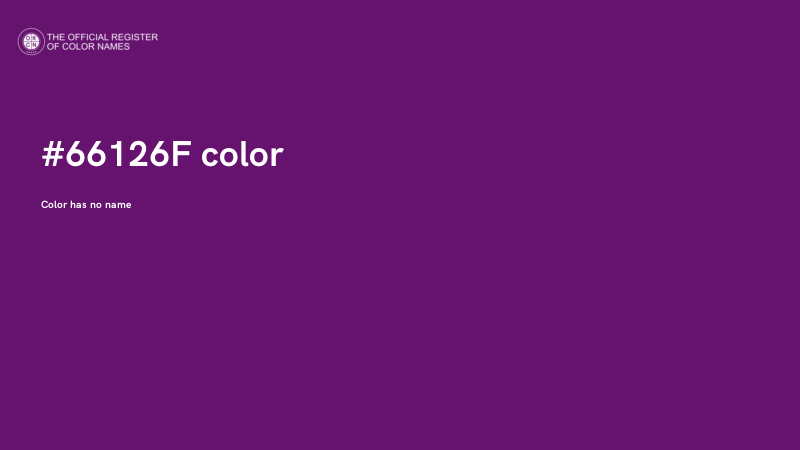 #66126F color image