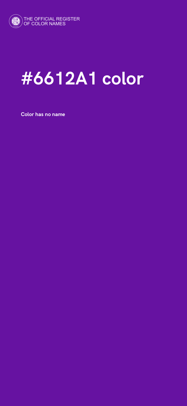 #6612A1 color image