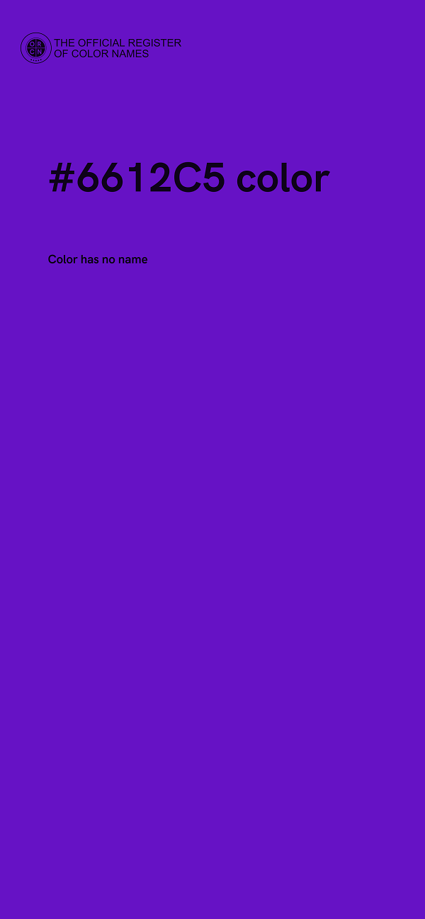 #6612C5 color image