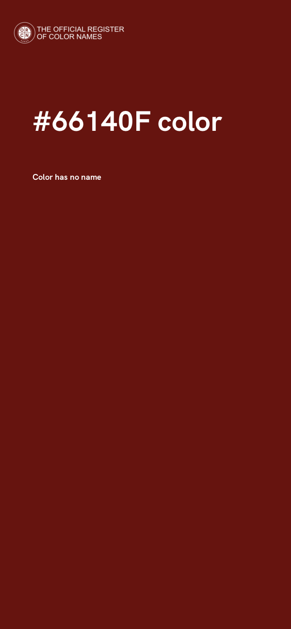 #66140F color image