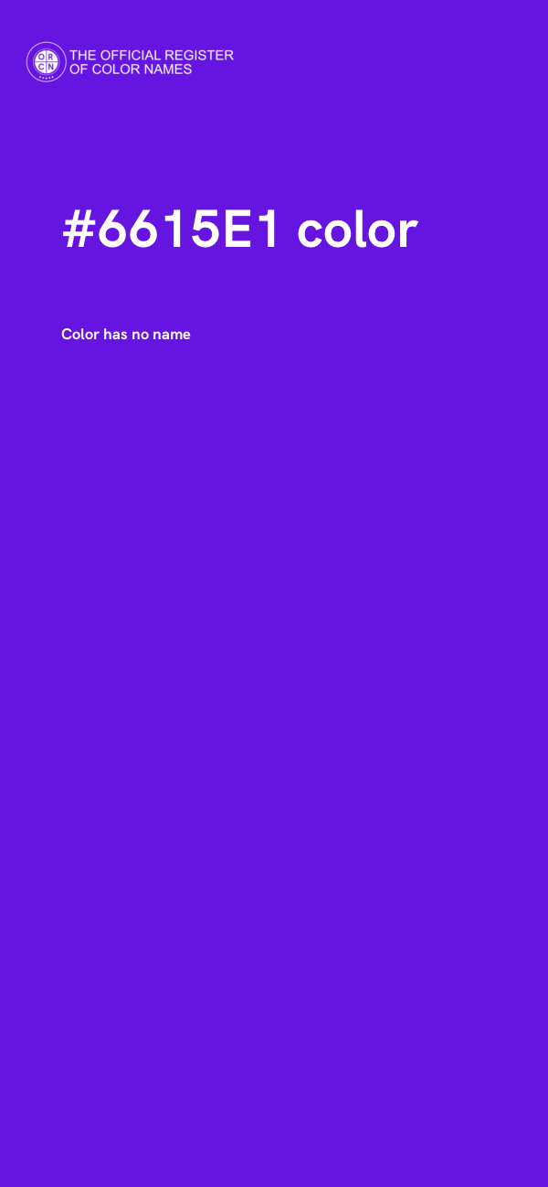 #6615E1 color image