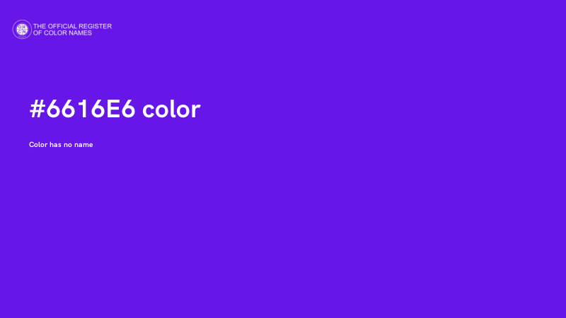 #6616E6 color image