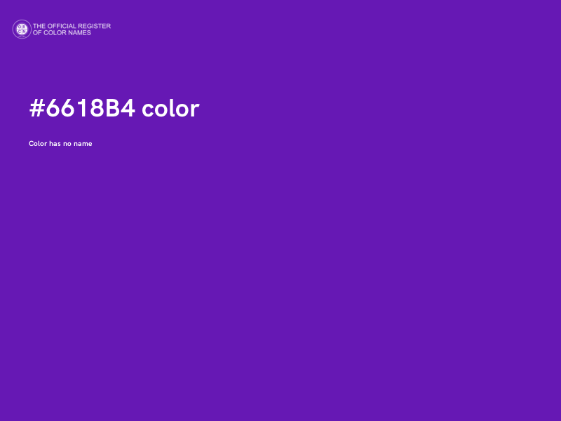 #6618B4 color image