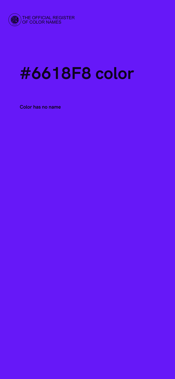 #6618F8 color image