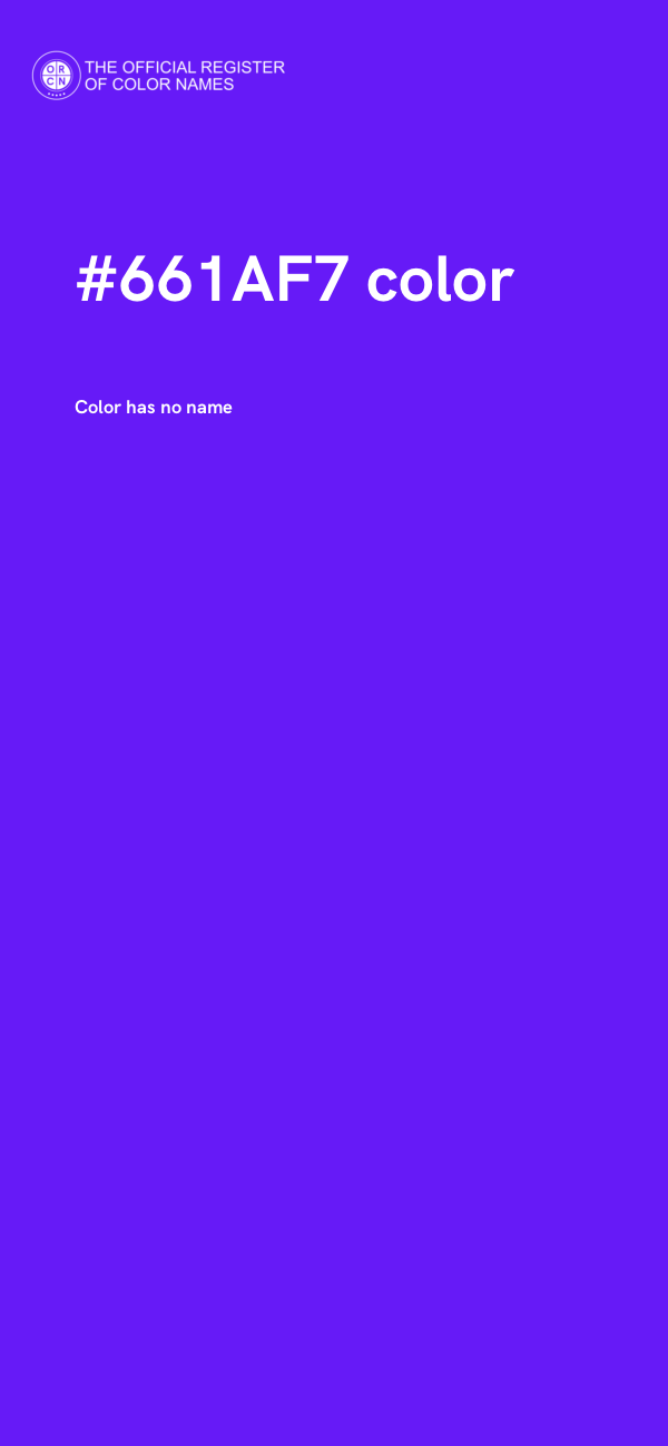 #661AF7 color image