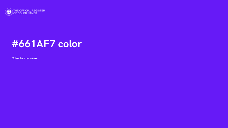 #661AF7 color image