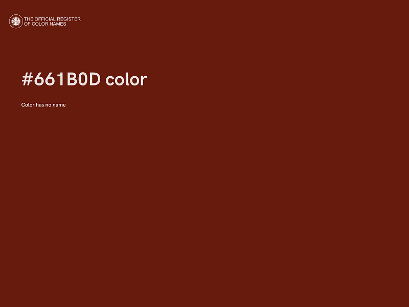 #661B0D color image