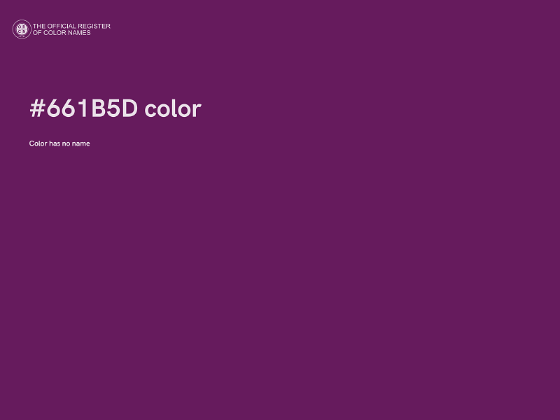 #661B5D color image