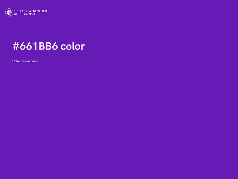 #661BB6 color image