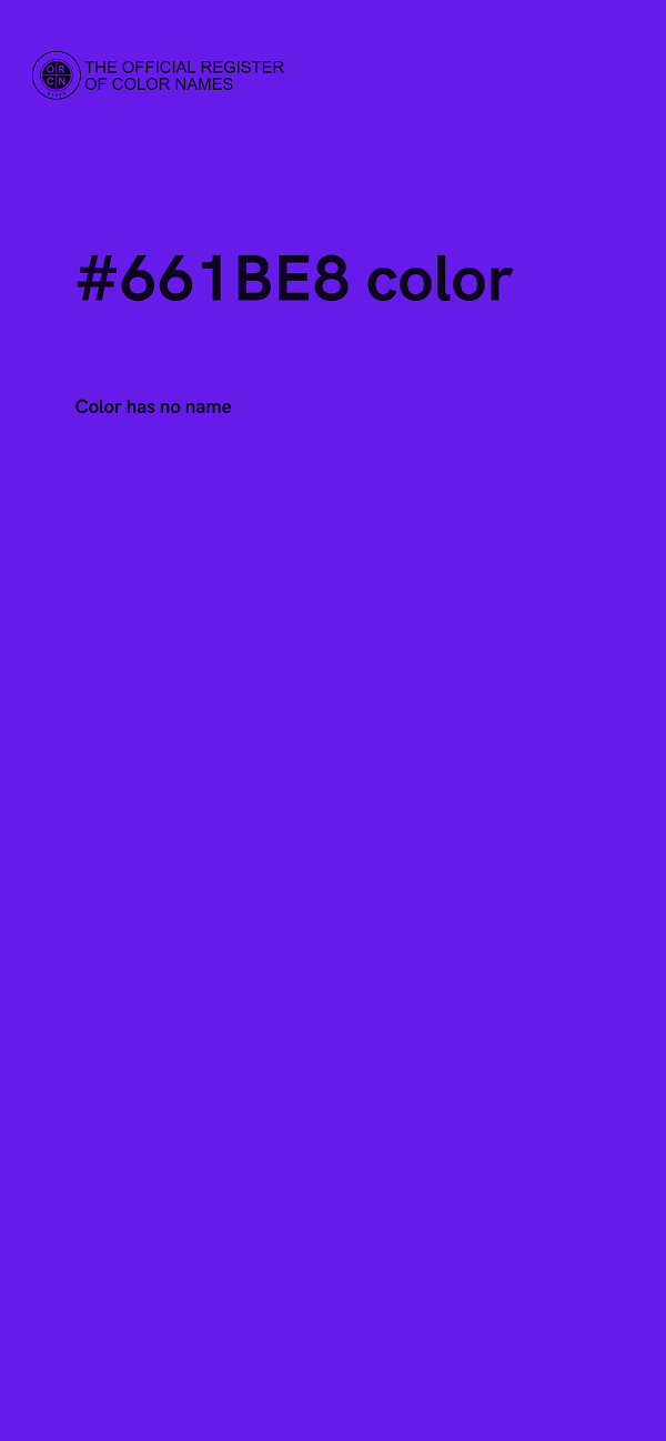 #661BE8 color image