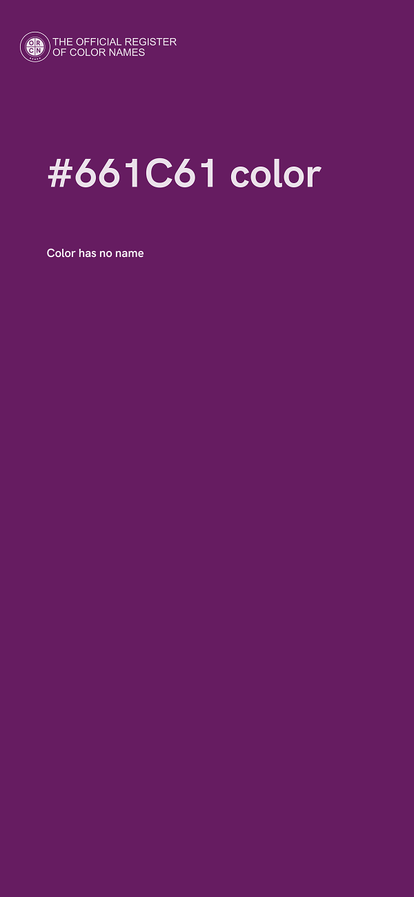 #661C61 color image